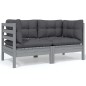vidaXL 4-tlg. Garten-Lounge-Set mit Kissen Kiefer Massivholz vidaXL 4-tlg. Garten-Lounge-Set mit Kissen Kiefer Massivholz