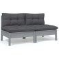 vidaXL 4-tlg. Garten-Lounge-Set mit Kissen Kiefer Massivholz vidaXL 4-tlg. Garten-Lounge-Set mit Kissen Kiefer Massivholz