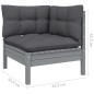 vidaXL 4-tlg. Garten-Lounge-Set mit Kissen Kiefer Massivholz vidaXL 4-tlg. Garten-Lounge-Set mit Kissen Kiefer Massivholz