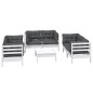 vidaXL 7-tlg. Garten-Lounge-Set mit Kissen Kiefer Massivholz vidaXL 7-tlg. Garten-Lounge-Set mit Kissen Kiefer Massivholz