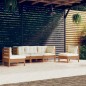 vidaXL 5-tlg. Garten-Lounge-Set mit Kissen Kiefer Massivholz vidaXL 5-tlg. Garten-Lounge-Set mit Kissen Kiefer Massivholz