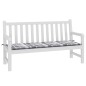 vidaXL Gartenbank-Auflage Grau Karomuster 150x50x3 cm Oxford-Gewebe vidaXL Gartenbank-Auflage Grau Karomuster 150x50x3 cm Oxford-Gewebe