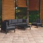 vidaXL 6-tlg. Garten-Lounge-Set mit Kissen Massivholz Kiefer vidaXL 6-tlg. Garten-Lounge-Set mit Kissen Massivholz Kiefer