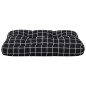 Palettenkissen Schwarz Karomuster 50x40x12 cm Stoff Palettenkissen Schwarz Karomuster 50x40x12 cm Stoff