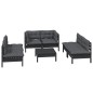 vidaXL 7-tlg. Garten-Lounge-Set mit Kissen Kiefer Massivholz vidaXL 7-tlg. Garten-Lounge-Set mit Kissen Kiefer Massivholz