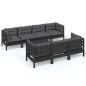 vidaXL 8-tlg. Garten-Lounge-Set mit Kissen Massivholz Kiefer vidaXL 8-tlg. Garten-Lounge-Set mit Kissen Massivholz Kiefer
