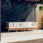 vidaXL 4-tlg. Garten-Lounge-Set mit Kissen Kiefer Massivholz vidaXL 4-tlg. Garten-Lounge-Set mit Kissen Kiefer Massivholz