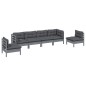 vidaXL 6-tlg. Garten-Lounge-Set mit Kissen Kiefer Massivholz vidaXL 6-tlg. Garten-Lounge-Set mit Kissen Kiefer Massivholz