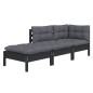 vidaXL 3-tlg. Garten-Lounge-Set mit Kissen Massivholz Kiefer vidaXL 3-tlg. Garten-Lounge-Set mit Kissen Massivholz Kiefer