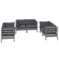 vidaXL 6-tlg. Garten-Lounge-Set mit Kissen Kiefer Massivholz vidaXL 6-tlg. Garten-Lounge-Set mit Kissen Kiefer Massivholz
