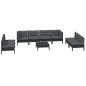 vidaXL 9-tlg. Garten-Lounge-Set mit Kissen Massivholz Kiefer vidaXL 9-tlg. Garten-Lounge-Set mit Kissen Massivholz Kiefer