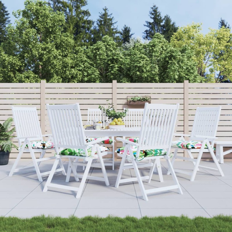 vidaXL Stuhlkissen 6 Stk. Mehrfarbig 40x40x7 cm Stoff vidaXL Stuhlkissen 6 Stk. Mehrfarbig 40x40x7 cm Stoff