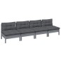 vidaXL 4-Sitzer-Gartensofa mit Anthrazit Kissen Kiefer Massivholz vidaXL 4-Sitzer-Gartensofa mit Anthrazit Kissen Kiefer Massivholz