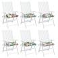 vidaXL Stuhlkissen 6 Stk. Mehrfarbig 40x40x7 cm Stoff vidaXL Stuhlkissen 6 Stk. Mehrfarbig 40x40x7 cm Stoff