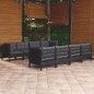 vidaXL 9-tlg. Garten-Lounge-Set mit Kissen Kiefer Massivholz vidaXL 9-tlg. Garten-Lounge-Set mit Kissen Kiefer Massivholz