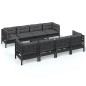 vidaXL 9-tlg. Garten-Lounge-Set mit Kissen Kiefer Massivholz vidaXL 9-tlg. Garten-Lounge-Set mit Kissen Kiefer Massivholz