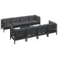 vidaXL 9-tlg. Garten-Lounge-Set mit Kissen Kiefer Massivholz vidaXL 9-tlg. Garten-Lounge-Set mit Kissen Kiefer Massivholz