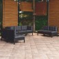 vidaXL 7-tlg. Garten-Lounge-Set mit Kissen Massivholz Kiefer vidaXL 7-tlg. Garten-Lounge-Set mit Kissen Massivholz Kiefer
