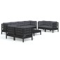 vidaXL 9-tlg. Garten-Lounge-Set mit Kissen Kiefer Massivholz vidaXL 9-tlg. Garten-Lounge-Set mit Kissen Kiefer Massivholz