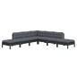 vidaXL 7-tlg. Garten-Lounge-Set mit Kissen Schwarz Kiefernholz vidaXL 7-tlg. Garten-Lounge-Set mit Kissen Schwarz Kiefernholz