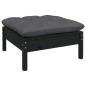 vidaXL 8-tlg. Garten-Lounge-Set mit Kissen Schwarz Kiefernholz vidaXL 8-tlg. Garten-Lounge-Set mit Kissen Schwarz Kiefernholz