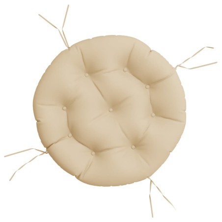 Kissen Rund Beige Ø 60 x 11 cm Oxford-Gewebe