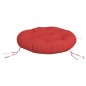 Kissen Rund Rot Ø 60 x 11 cm Oxford-Gewebe Kissen Rund Rot Ø 60 x 11 cm Oxford-Gewebe