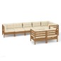 vidaXL 8-tlg. Garten-Lounge-Set mit Kissen Honigbraun Kiefernholz vidaXL 8-tlg. Garten-Lounge-Set mit Kissen Honigbraun Kiefernholz