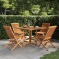 vidaXL 5-tlg. Garten-Essgruppe Klappbar Massivholz Teak vidaXL 5-tlg. Garten-Essgruppe Klappbar Massivholz Teak