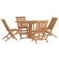 vidaXL 5-tlg. Garten-Essgruppe Klappbar Massivholz Teak vidaXL 5-tlg. Garten-Essgruppe Klappbar Massivholz Teak