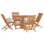 vidaXL 5-tlg. Garten-Essgruppe Klappbar Massivholz Teak vidaXL 5-tlg. Garten-Essgruppe Klappbar Massivholz Teak