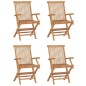 vidaXL 5-tlg. Garten-Essgruppe Klappbar Massivholz Teak vidaXL 5-tlg. Garten-Essgruppe Klappbar Massivholz Teak