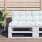 vidaXL Palettenkissen Blattmuster 70x40x12 cm Stoff vidaXL Palettenkissen Blattmuster 70x40x12 cm Stoff