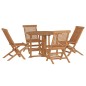 vidaXL 5-tlg. Garten-Essgruppe Klappbar Massivholz Teak vidaXL 5-tlg. Garten-Essgruppe Klappbar Massivholz Teak
