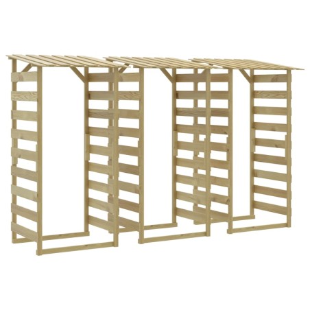 vidaXL Pergolen mit Dach 3 Stk. 100x90x200 cm Kiefernholz Imprägniert