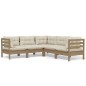 vidaXL 5-tlg. Garten-Lounge-Set mit Kissen Honigbraun Kiefernholz vidaXL 5-tlg. Garten-Lounge-Set mit Kissen Honigbraun Kiefernholz
