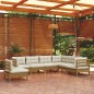 vidaXL 7-tlg. Garten-Lounge-Set mit Kissen Honigbraun Kiefernholz vidaXL 7-tlg. Garten-Lounge-Set mit Kissen Honigbraun Kiefernholz