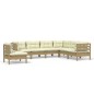 vidaXL 7-tlg. Garten-Lounge-Set mit Kissen Honigbraun Kiefernholz vidaXL 7-tlg. Garten-Lounge-Set mit Kissen Honigbraun Kiefernholz