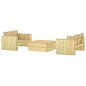 vidaXL 3-tlg. Garten-Lounge-Set Massivholz Kiefer Imprägniert vidaXL 3-tlg. Garten-Lounge-Set Massivholz Kiefer Imprägniert