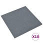 vidaXL Fallschutzmatten 18 Stk. Gummi 50x50x3 cm Grau vidaXL Fallschutzmatten 18 Stk. Gummi 50x50x3 cm Grau