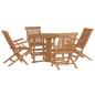 vidaXL 5-tlg. Garten-Essgruppe Klappbar Massivholz Teak vidaXL 5-tlg. Garten-Essgruppe Klappbar Massivholz Teak