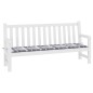 Gartenbank-Auflage Grau Karomuster 200x50x3 cm Oxford-Gewebe Gartenbank-Auflage Grau Karomuster 200x50x3 cm Oxford-Gewebe