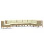 vidaXL 8-tlg. Garten-Lounge-Set mit Kissen Honigbraun Kiefernholz vidaXL 8-tlg. Garten-Lounge-Set mit Kissen Honigbraun Kiefernholz