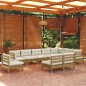 vidaXL 10-tlg. Garten-Lounge-Set mit Kissen Honigbraun Kiefernholz vidaXL 10-tlg. Garten-Lounge-Set mit Kissen Honigbraun Kiefernholz