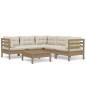 vidaXL 6-tlg. Garten-Lounge-Set mit Kissen Honigbraun Kiefernholz vidaXL 6-tlg. Garten-Lounge-Set mit Kissen Honigbraun Kiefernholz