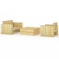 vidaXL 3-tlg. Garten-Lounge-Set Imprägniertes Massivholz Kiefer vidaXL 3-tlg. Garten-Lounge-Set Imprägniertes Massivholz Kiefer