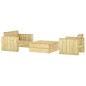 vidaXL 3-tlg. Garten-Lounge-Set Imprägniertes Massivholz Kiefer vidaXL 3-tlg. Garten-Lounge-Set Imprägniertes Massivholz Kiefer