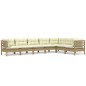 vidaXL 7-tlg. Garten-Lounge-Set mit Kissen Honigbraun Kiefernholz vidaXL 7-tlg. Garten-Lounge-Set mit Kissen Honigbraun Kiefernholz