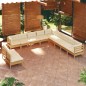 vidaXL 11-tlg. Garten-Lounge-Set mit Kissen Honigbraun Kiefernholz vidaXL 11-tlg. Garten-Lounge-Set mit Kissen Honigbraun Kiefernholz