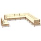 vidaXL 11-tlg. Garten-Lounge-Set mit Kissen Honigbraun Kiefernholz vidaXL 11-tlg. Garten-Lounge-Set mit Kissen Honigbraun Kiefernholz